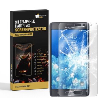 2x 9H Hartglas für Samsung Galaxy Note Edge FULL COVER Display Panzerfolie KLAR Panzerglas Schutzfolie