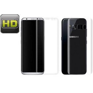2x Displayschutzfolie fr Samsung Galaxy S8 FULL COVER Displayfolie HD KLAR FB
