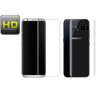 6x Displayschutzfolie fr Samsung Galaxy S8 FULL COVER Displayfolie HD KLAR FB