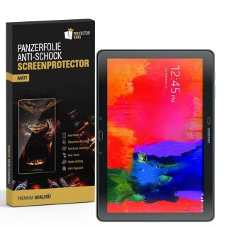 2x Panzerfolie für Samsung Galaxy Note Pro 12.2 ANTI-SCHOCK Displayschutz MATT