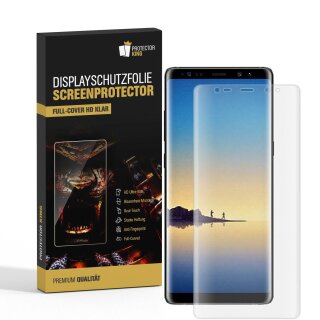 4x Displayfolie für Samsung Galaxy Note 8 FULL COVER Displaychutzfolie HD KLAR