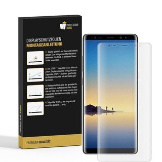 1x Displayfolie fr Samsung Galaxy Note 8 FULL COVER Displaychutzfolie MATT