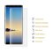 2x 9H Nano-Glass für Samsung Galaxy Note 8 FULL COVER 3D KLAR Anti-Shock Anti-Bruch Anti-Stoß Anti-Schmutz Panzernanoglas Displayschutz Schutzfolie Panzerfolie Panzerglas Screen-Protector