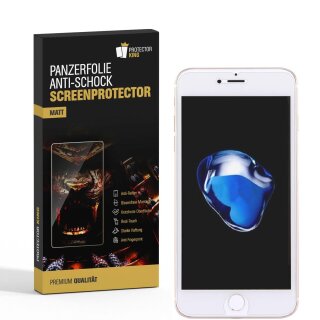2x Panzerfolie fr iPhone 8 ANTI-SCHOCK ANTI-REFLEX Displayschutzfolie MATT