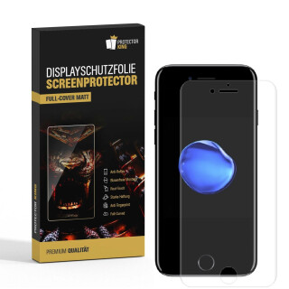 2x Displayschutzfolie fr iPhone 8 Plus FULL COVER ANTI-REFLEX Displayfolie MATT