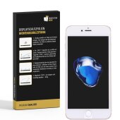 2x 9H Nano-Glass für iPhone 8 Plus 3D KLAR Anti-Shock Anti-Bruch Anti-Stoß Anti-Schmutz Panzernanoglas Displayschutz Schutzfolie Panzerfolie Panzerglas Screen-Protector