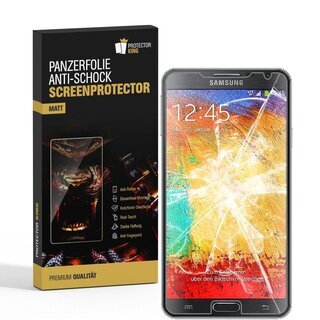 2x Panzerfolie fr Samsung Galaxy Note 3 ANTI-SCHOCK Displayschutzfolie MATT