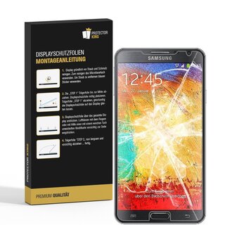 3x Panzerfolie fr Samsung Galaxy Note 3 ANTI-SCHOCK Displayschutzfolie MATT