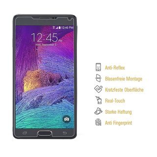 2x Panzerfolie fr Samsung Galaxy Note 4 ANTI-SCHOCK Displayschutzfolie MATT
