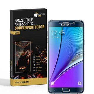 2x Panzerfolie fr Samsung Galaxy Note 5 ANTI-SCHOCK Displayschutzfolie MATT