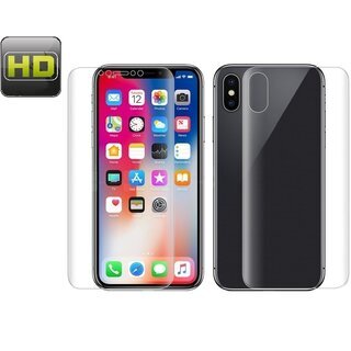 2x Displayschutzfolie fr iPhone X FULL COVER Schutzfolie Displayfolie KLAR FB
