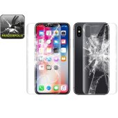 2x 9H Nano-Glass für iPhone X FULL COVER 3D KLAR...