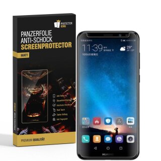 2x Panzerfolie für Huawei Mate 10 Lite ANTI-SCHOCK Displayschutzfolie Folie MATT