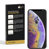 4x 9H Nano-Glass für iPhone X 3D KLAR Anti-Shock...
