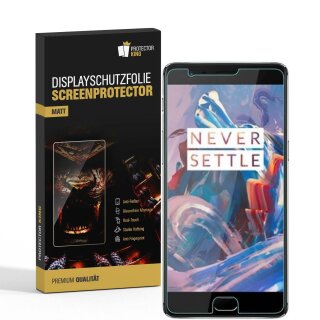 2x Displayschutzfolie für OnePlus 3 3T ANTI-REFLEX Schutzfolie Displayfolie MATT