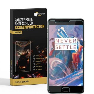 2x Panzerfolie für OnePlus 3 3T ANTI-SCHOCK Displayschutzfolie Displayfolie KLAR