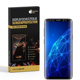 4x Displayfolie für Samsung Galaxy S9 FULL COVER Displayschutzfolie Display KLAR