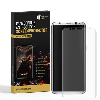 2x Panzerfolie für Samsung Galaxy S9 FULL COVER Displayschutz Schutzfolie MATT PET Panzerglas Kunststoff Schutzglas