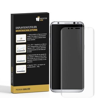4x Panzerfolie fr Samsung Galaxy S9 FULL COVER Displayschutz Schutzfolie MATT PET Panzerglas Kunststoff Schutzglas