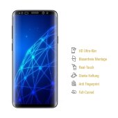 4x Displayschutzfolie für Samsung Galaxy S9 Plus FULL COVER Displayfolie HD KLAR