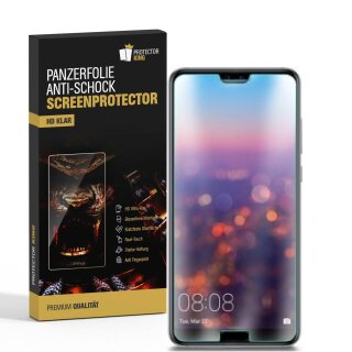 6x Panzerfolie für Huawei P20 ANTI-SCHOCK Displayschutzfolie Displayfolie KLAR