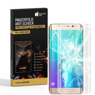 1x Panzerfolie fr Samsung Galaxy S6 Edge FULL COVER Displayschutzfolie MATT