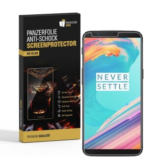 4x Panzerfolie für OnePlus 5T ANTI-SCHOCK Displayschutzfolie Displayfolie KLAR