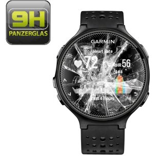 6x 9H Hartglas für Garmin Forerunner 220 42mm Panzerfolie Displayschutz HD KLAR