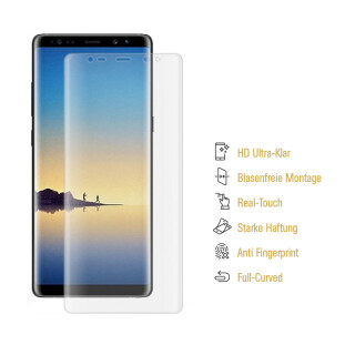 1x Displayschutzfolie fr Samsung Galaxy Note 9 FULL COVER Displayfolie HD KLAR
