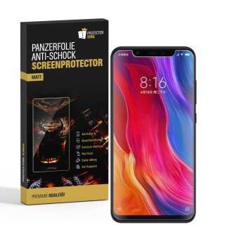 4x Panzerfolie für Xiaomi Mi 8 ANTI-SCHOCK Displayschutzfolie MATT