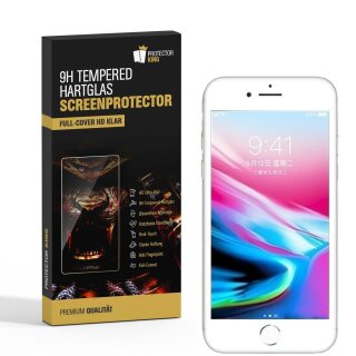 1x 9H Hartglas für iPhone 6S Plus FULL COVER Panzerfolie Displayschutzfolie WS