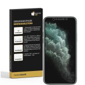 2x Panzerfolie für iPhone X ANTI-SCHOCK FULL COVER Displayschutzfolie MATT