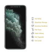 6x Panzerfolie für iPhone X ANTI-SCHOCK FULL COVER Displayschutzfolie MATT