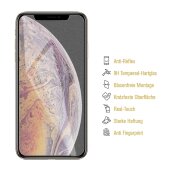 4x 9H Hartglas für iPhone XS Max Panzerfolie Displayschutz Schutzglas MATT Panzerglas Schutzfolie Anti Reflex Entspiegelt