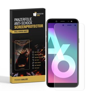 3x Panzerfolie für Samsung Galaxy A6 FULL COVER Display Displayschutzfolie MATT