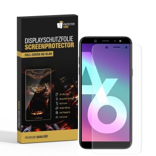 3x Displayschutzfolie für Samsung Galaxy A6 FULL-COVER Displayfolie HD KLAR