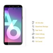 1x Displayschutzfolie für Samsung Galaxy A6 Plus FULL-COVER Displayfolie HD KLAR