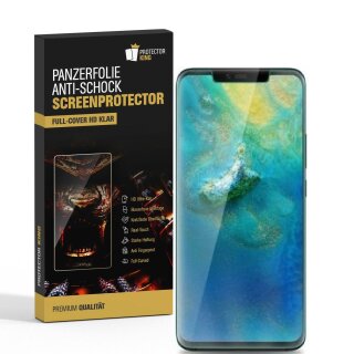 4x Panzerfolie für Huawei Mate 20 Pro FULL COVER Displayfolie Schutzfolie HD KLAR