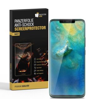 4x Panzerfolie für Huawei Mate 20 Lite ANTI-SCHOCK Displayschutzfolie MATT