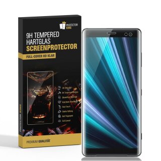 4x 9H Hartglas für Sony Xperia XZ3 FULL CURVED Panzerfolie Displayschutz HD KLAR Panzerglas Schutzglas Schutzfolie