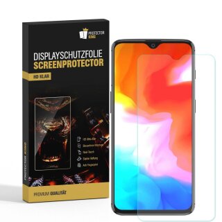 2x Displayschutzfolie für OnePlus 6T Displayfolie Schutzfolie Folie HD ULTRA KLAR