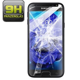 1x 9H Hartglasfolie fr Samsung Galaxy J7 2018 Panzerfolie Displayglas HD KLAR