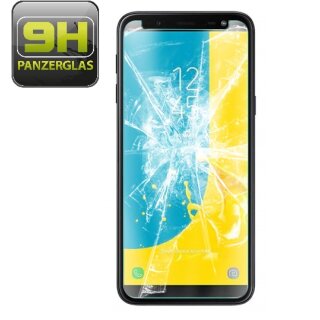 2x 9H Hartglas für Samsung Galaxy J6 2018 Panzerfolie Display Schutzglas HD KLAR