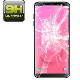 1x 9H Hartglasfolie fr Samsung Galaxy J8 2018 Panzerfolie Displayglas HD KLAR