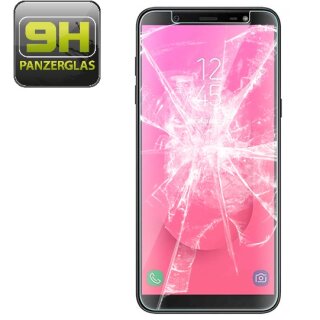 2x 9H Hartglasfolie für Samsung Galaxy J8 2018 Panzerfolie Displayglas HD KLAR