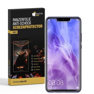 3x Panzerfolie für Huawei Nova 3 ANTI-SCHOCK Displayfolie Displayschutzfolie MATT