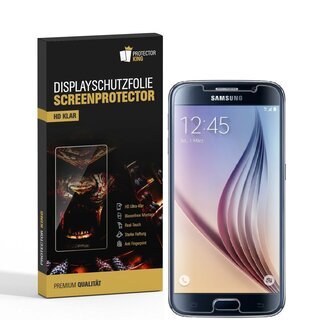4x Displayschutzfolie fr Samsung Galaxy S6 Displayfolie Schutzfolie HD KLAR