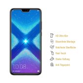 2x Panzerfolie für Huawei Honor 8X ANTI-SCHOCK Displayschutzfolie HD KLAR