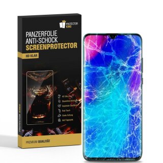 2x Panzerfolie für Huawei P30 Lite ANTI-SHOCK Displayschutz Schutzfolie HD KLAR PET Kunststoff