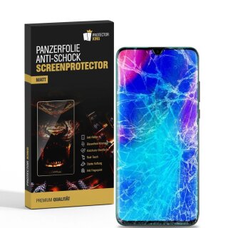 4x Panzerfolie für Huawei P30 Lite ANTI-SCHOCK Displayschutzfolie Folie MATT